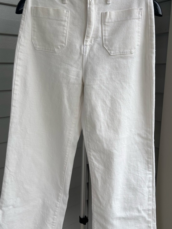 Just Black Pants - Just Black Denim Women’s 27 White Wide Leg Crop Jeans High Rise Made USA